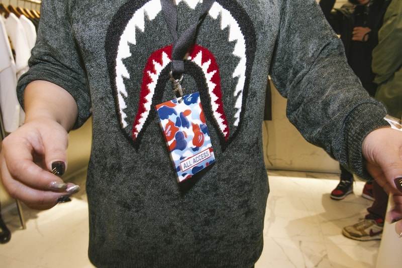 BAPE Store Paris Opening Recap 2017 December Party Kekra Hamza Baby Milo Tricolor Camo APE Head Champagne