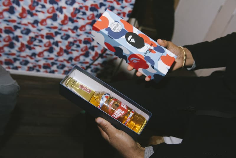 BAPE Store Paris Opening Recap 2017 December Party Kekra Hamza Baby Milo Tricolor Camo APE Head Champagne