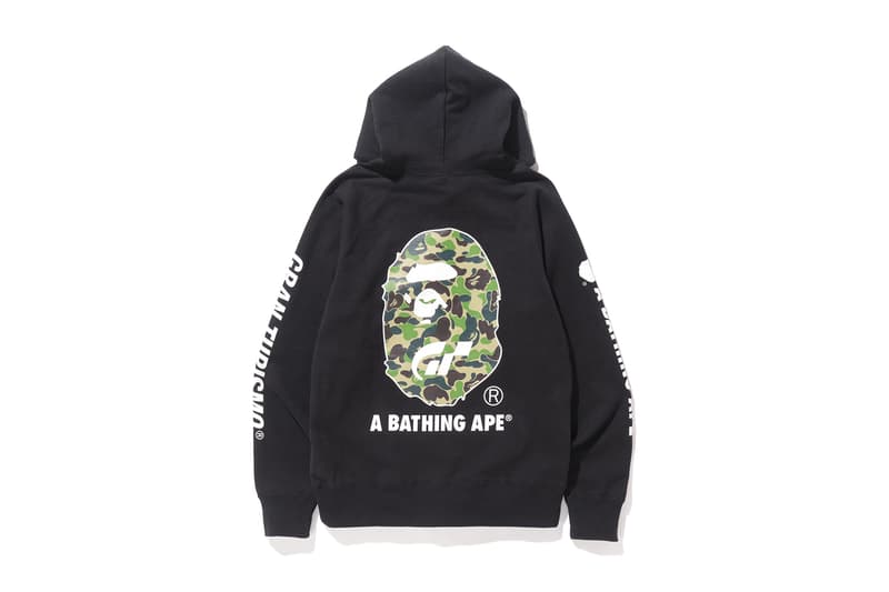 BAPE UNDEFEATED Gran Turismo Sport Collaboration A Bathing Ape UNDEFEATED Black White Grey T-shirt Hoodie Logo Branding California Sony Playstation