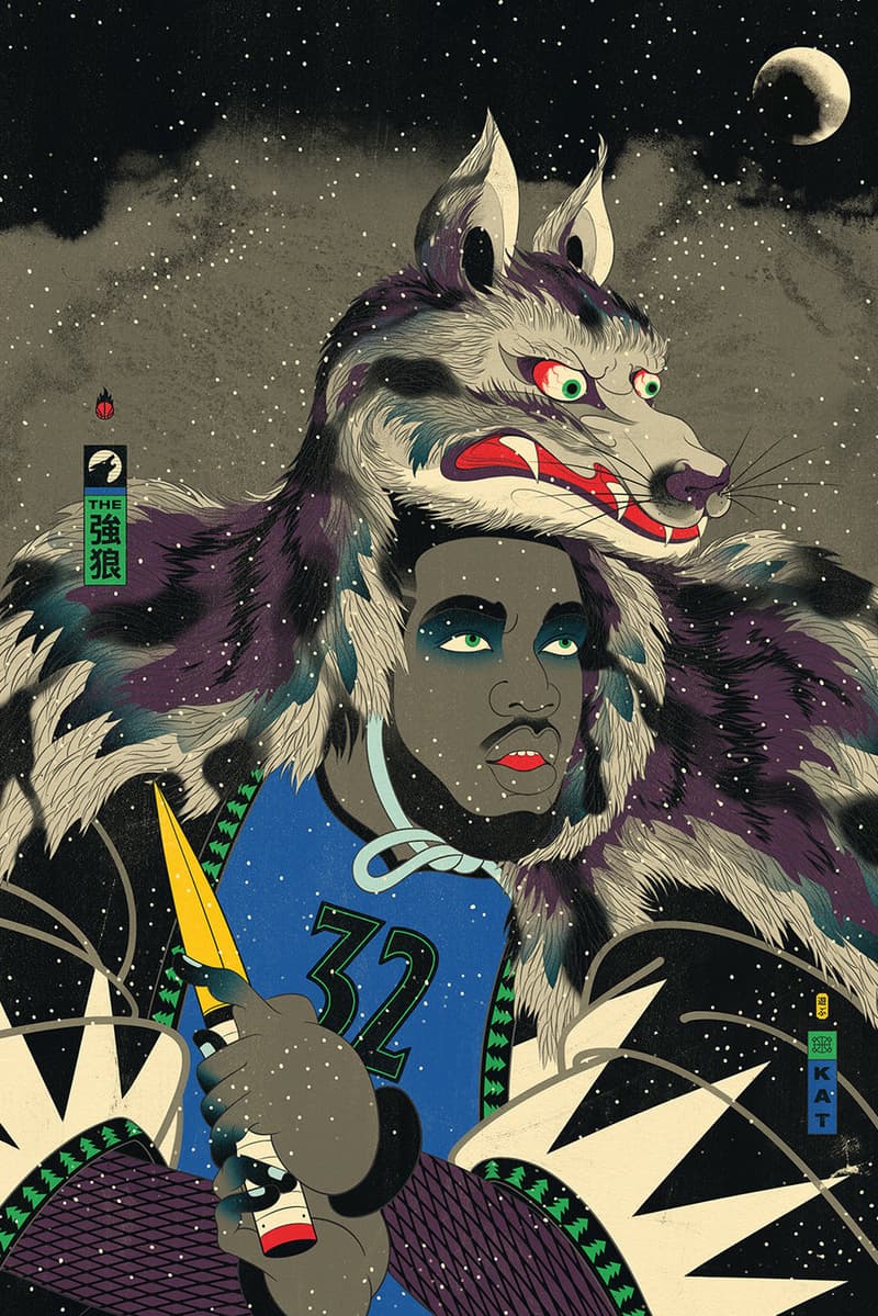 Artist Andrew Archer Edo Ball Season 2 Basketball NBA Ukiyo-e Woodblock Prints