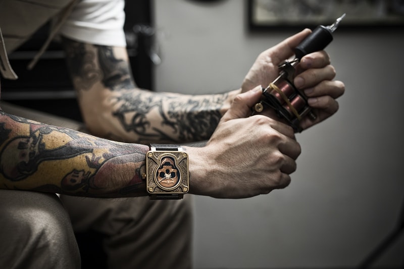 Bell Ross BR 01 Burning Skull Bronze Watch