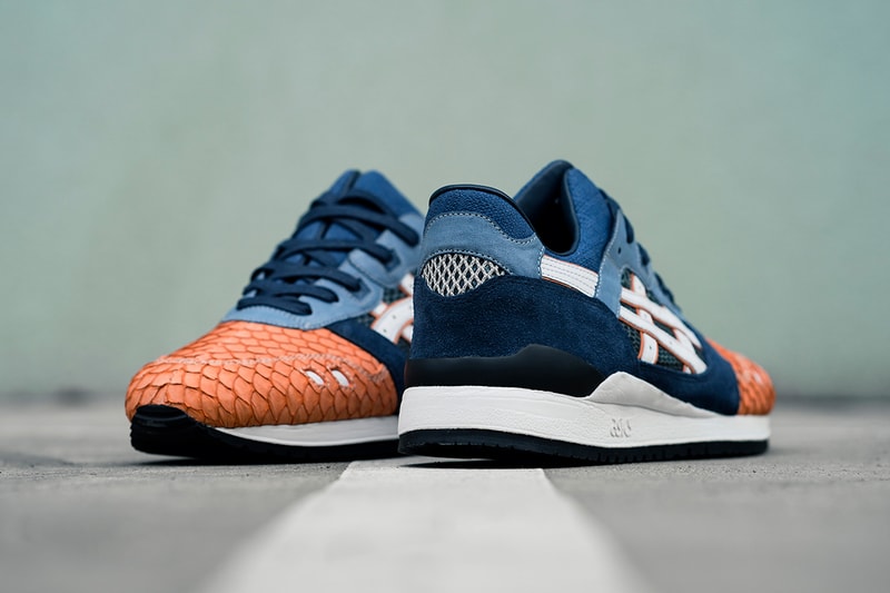 Asics GEL-Lyte III Salmon Toe BespokeIND Custom Sneakers Shoes Footwear