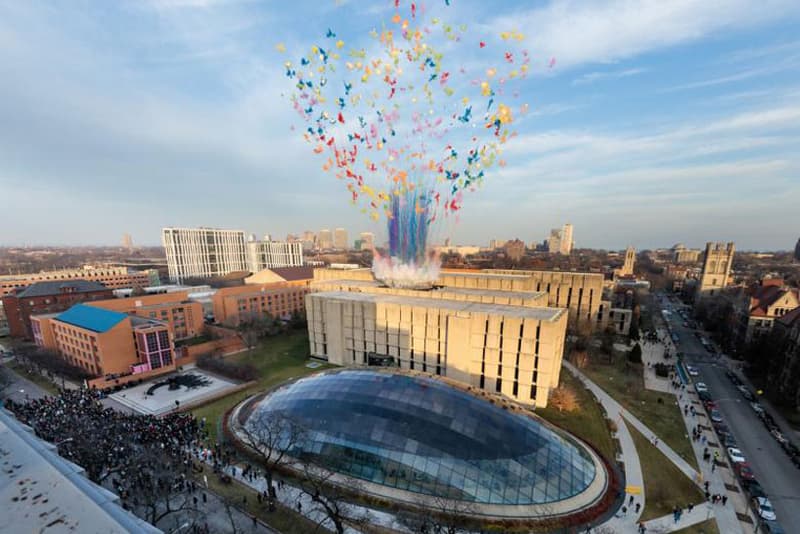 Cai Guo Qiang Explodes Colorful Mushroom Cloud Chicago 75th Anniversary Nuclear University of Chicago