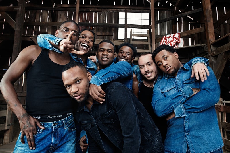 ASAP A$AP Rocky Calvin Klein Underwear Jeans mycalvins Campaign Ferg Twelvyy Ant J Scott Nast Lou 2017 December 4 ad Raf Simons Fall Winter