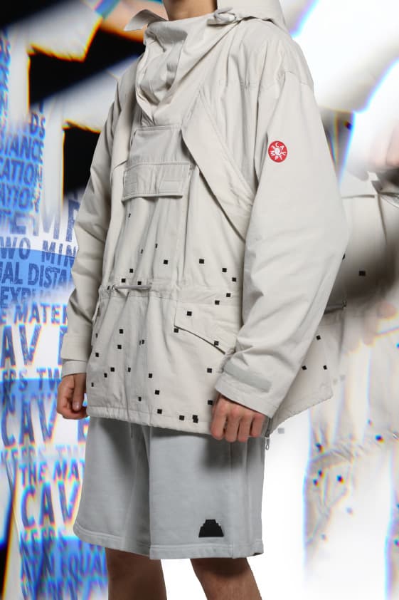 Cav Empt Spring/Summer 2018 Lookbook jacket all-ove print fleece backpcks graphic print shorts trousers pants