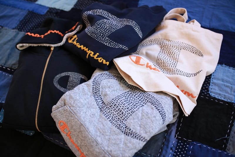 Champion's Newest Capsule Is Designed With Sashiko Stitching