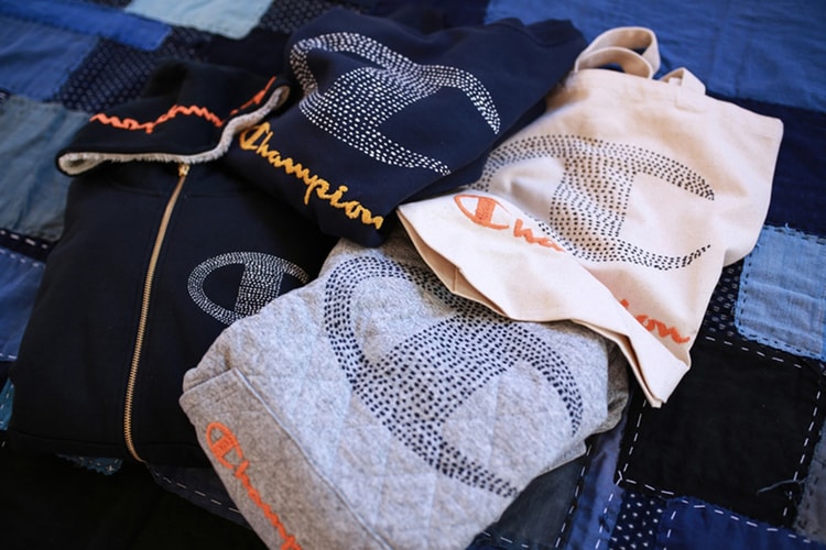 Champion's Newest Capsule Is Designed With Sashiko Stitching
