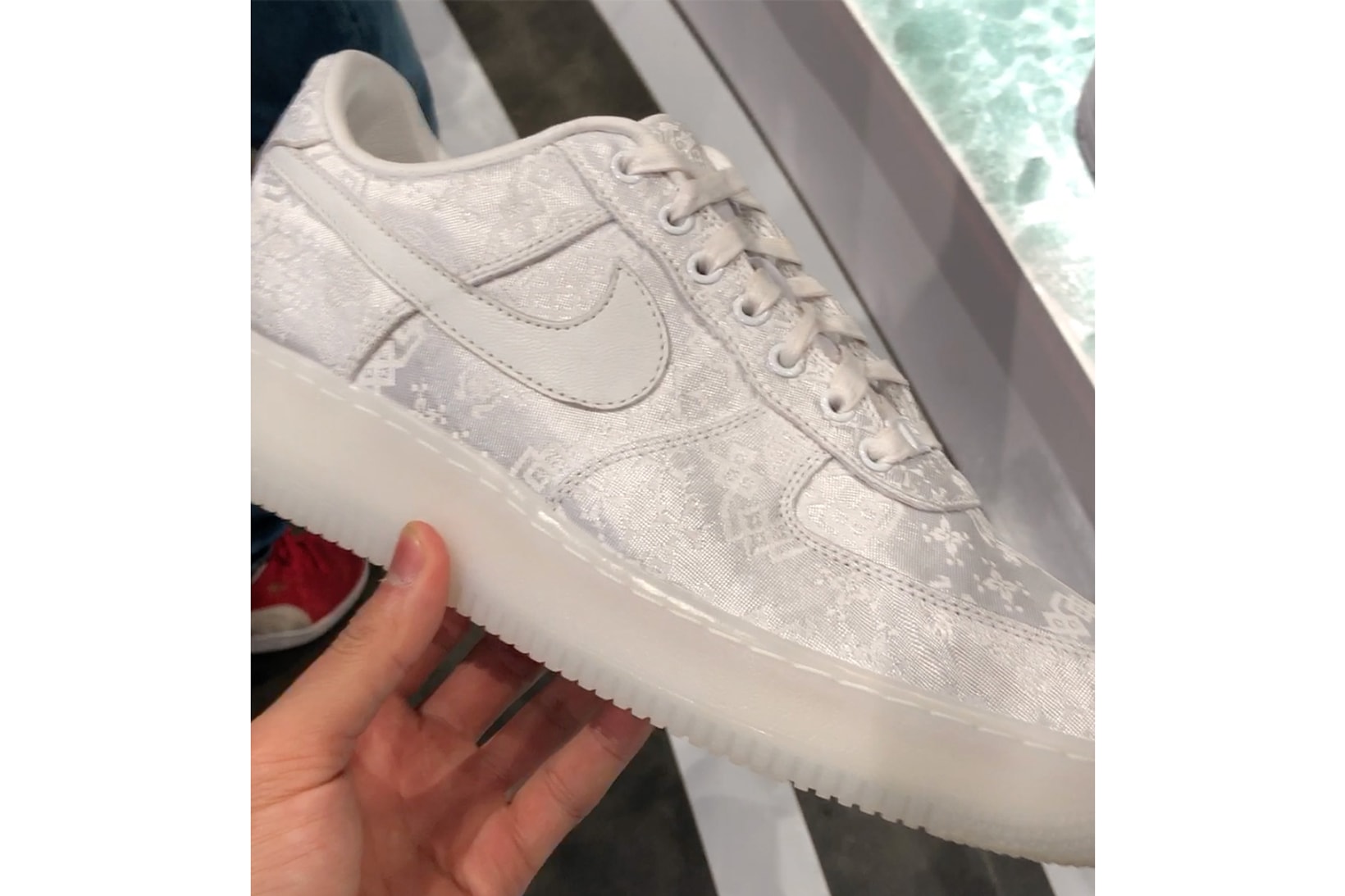 CLOT Nike Air Force 1 Premium Triple White Footwear Shoes Sneakers