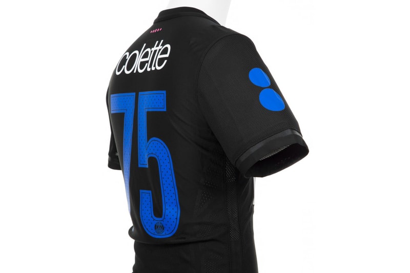 colette Paris Saint Germain FC Nike Jersey Collaboration set pair blue pink drop release close final official