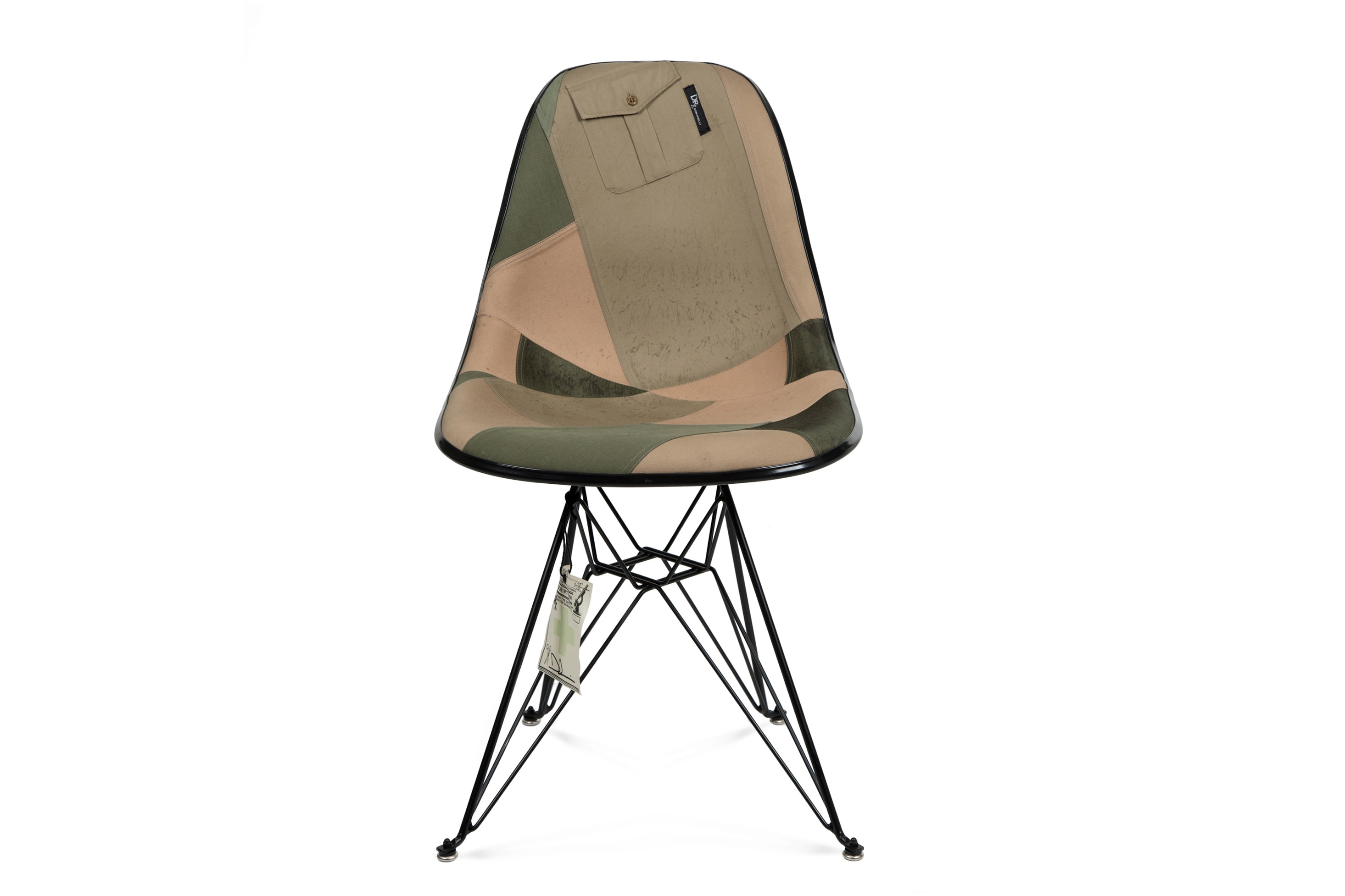 Modernica & DRx Romanelli Release Vintage Military Chair Collection Case Study Side Shell Eiffel chair