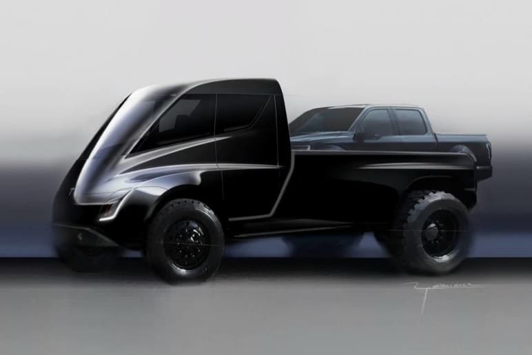 Elon Musk Tesla Pickup Model Y Ford F-150 Details Tease