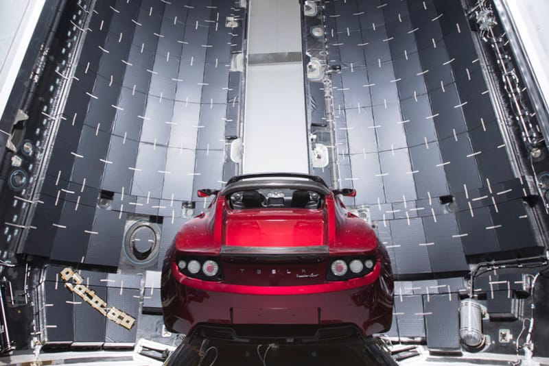 Elon Musk Shows off Photos of Tesla Roadster That SpaceX's Rocket Will Send Past Mars