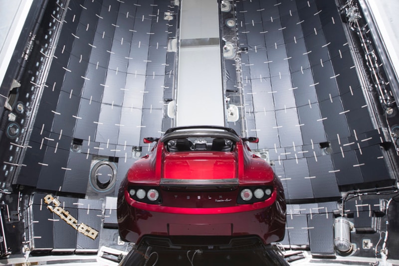 Elon Musk Tesla Roadster SpaceX Mars Photo