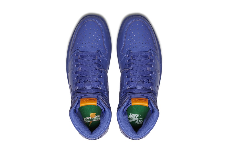 Gatorade Air Jordan 1 Grape Collaboration Purple 2017 December 26 Release Date Info Sneakers Shoes Footwear
