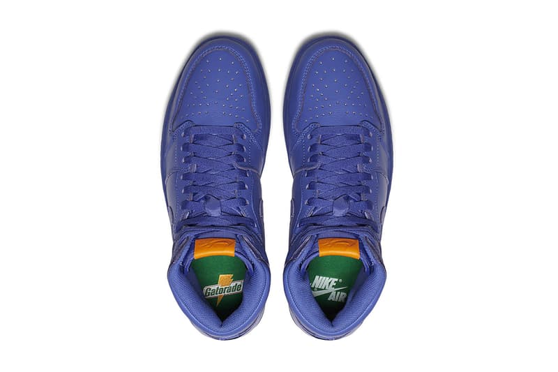 Gatorade Air Jordan 1 Grape Collaboration Purple 2017 December 26 Release Date Info Sneakers Shoes Footwear