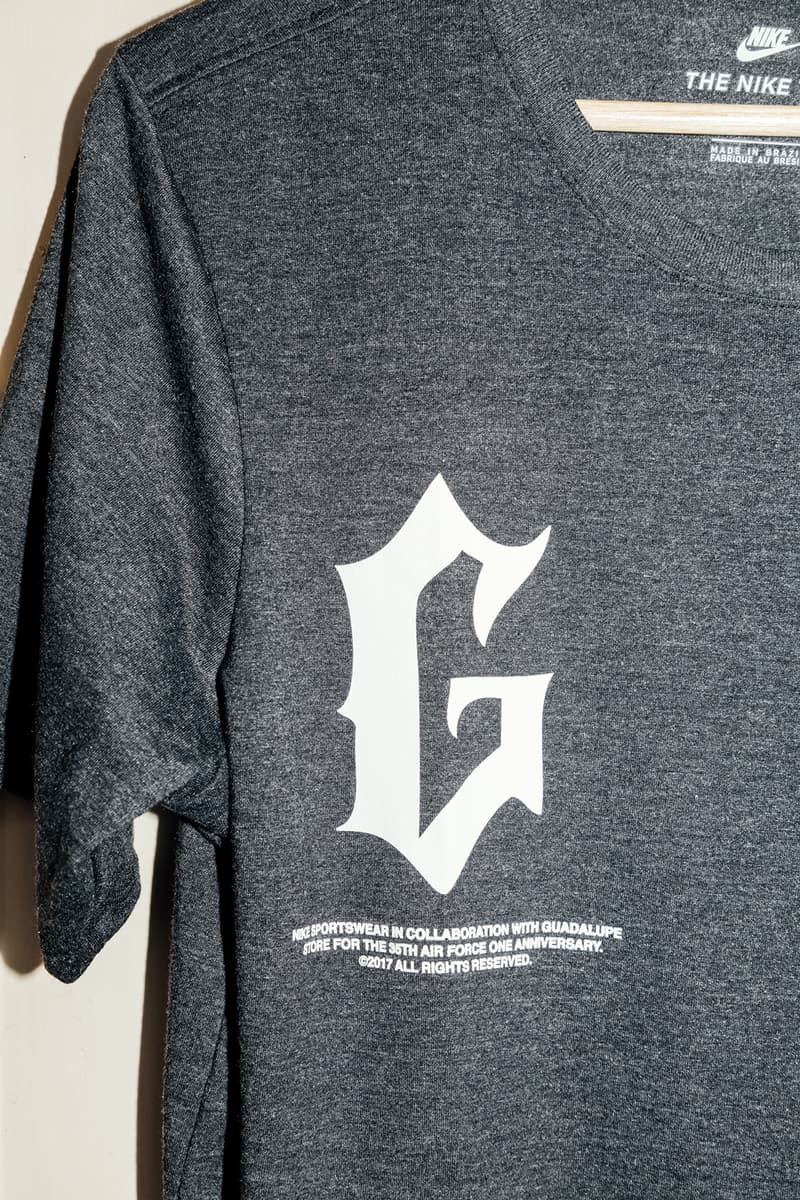 Guadalupe x Nike Air Force 1 Anniversary Tees 35 Years Uptowns