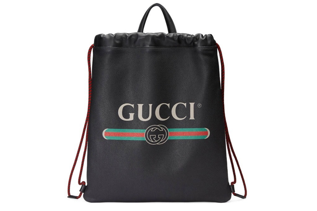 Gucci 2017 2018 Mens Leather Print Bag Backpack Portfolio