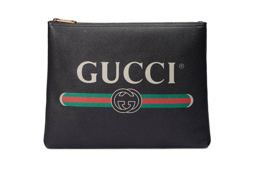 Gucci 2017 2018 Mens Leather Print Bag Backpack Portfolio
