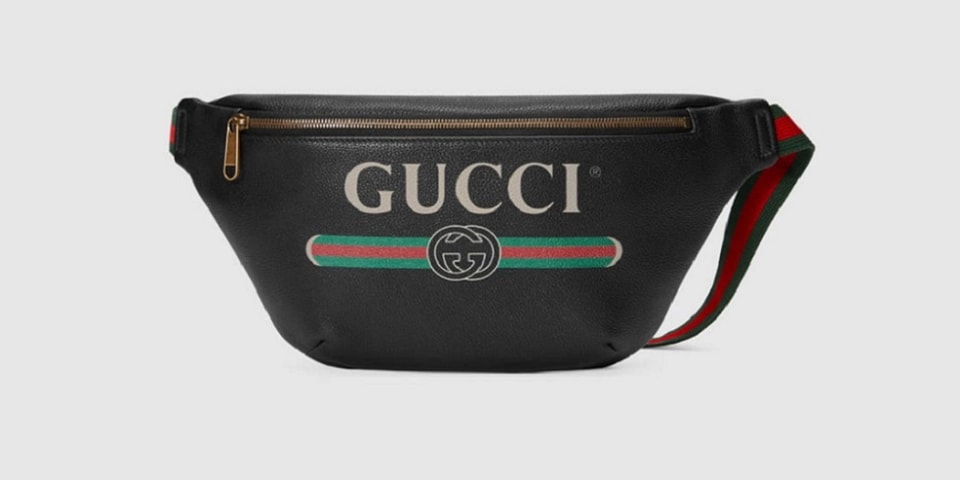 Gucci's Drawstring Backpack in Red, White & Blue