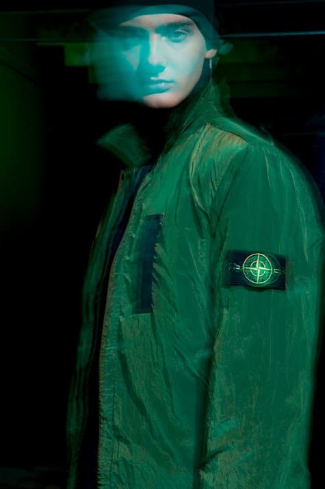 HBX Stone Island Pop-Up Hong Kong Nylon Metal Flock Hooded Jacket Garment Dyed Crinkle Reps Nylon Bomber Vans Converse Nike Jordan Brand