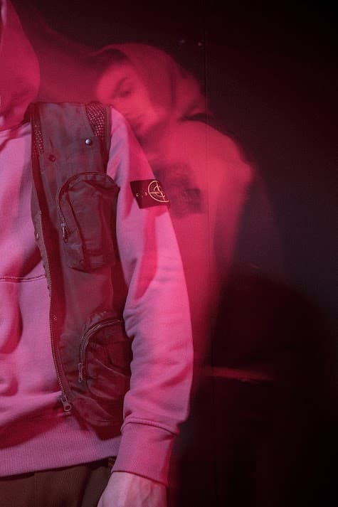 HBX Stone Island Pop-Up Hong Kong Nylon Metal Flock Hooded Jacket Garment Dyed Crinkle Reps Nylon Bomber Vans Converse Nike Jordan Brand