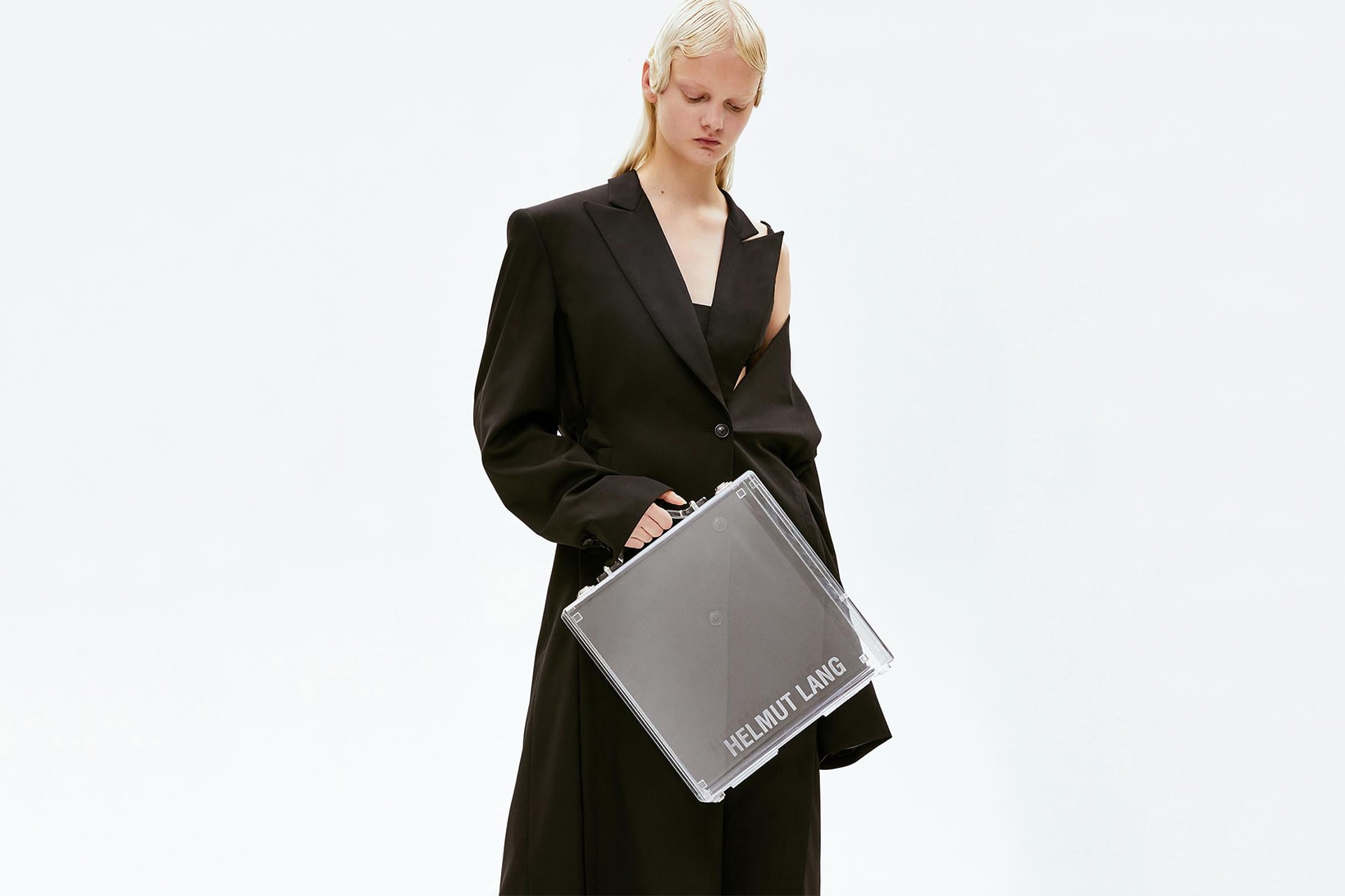 Helmut Lang Releases Lucite Briefcase transparent translucent clear see through