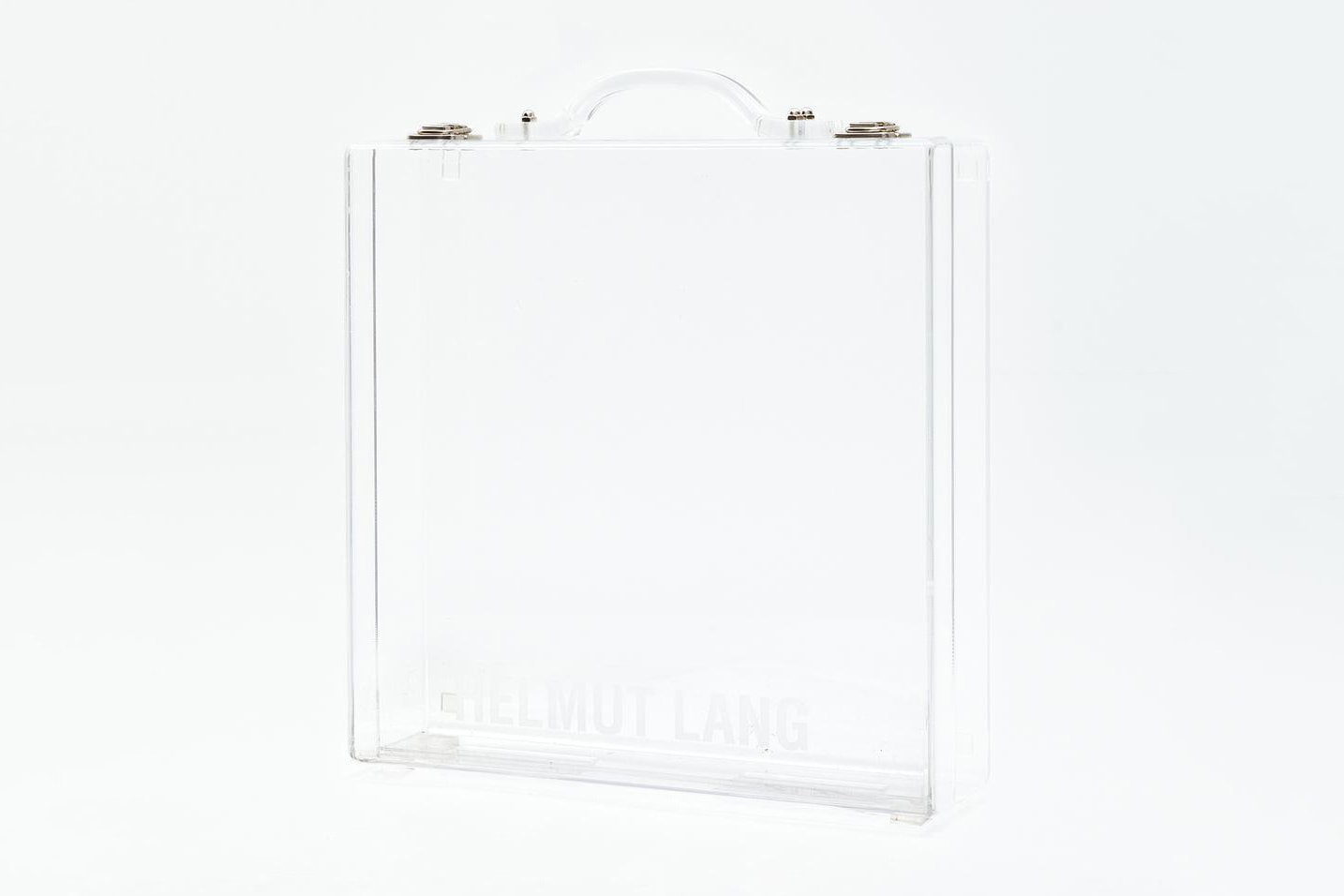 Helmut Lang Releases Lucite Briefcase transparent translucent clear see through