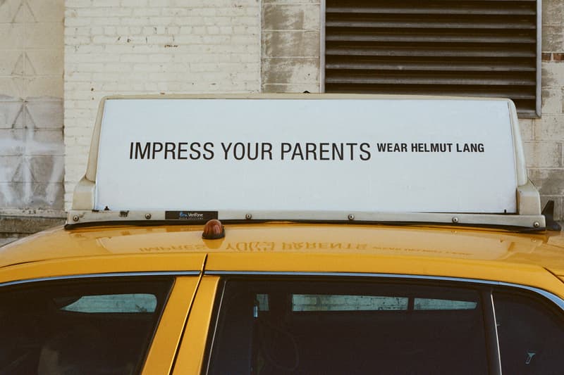 Helmut Lang Taxi Project 1998 Advertisement Capsule Collection