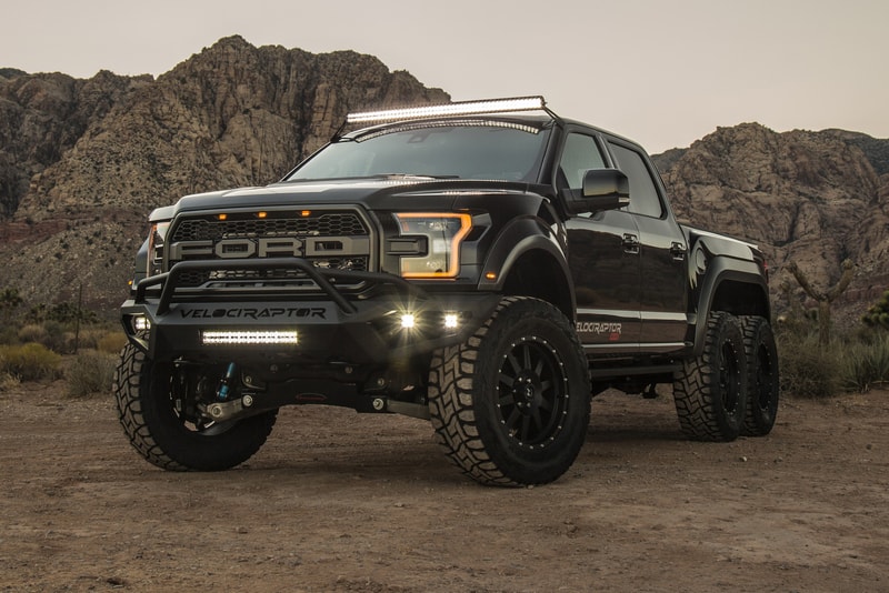 Hennessey VelociRaptor 6x6 truck high performance ford off-road v6 engine suspension 3 axels raptor car vehicle wheels f-150