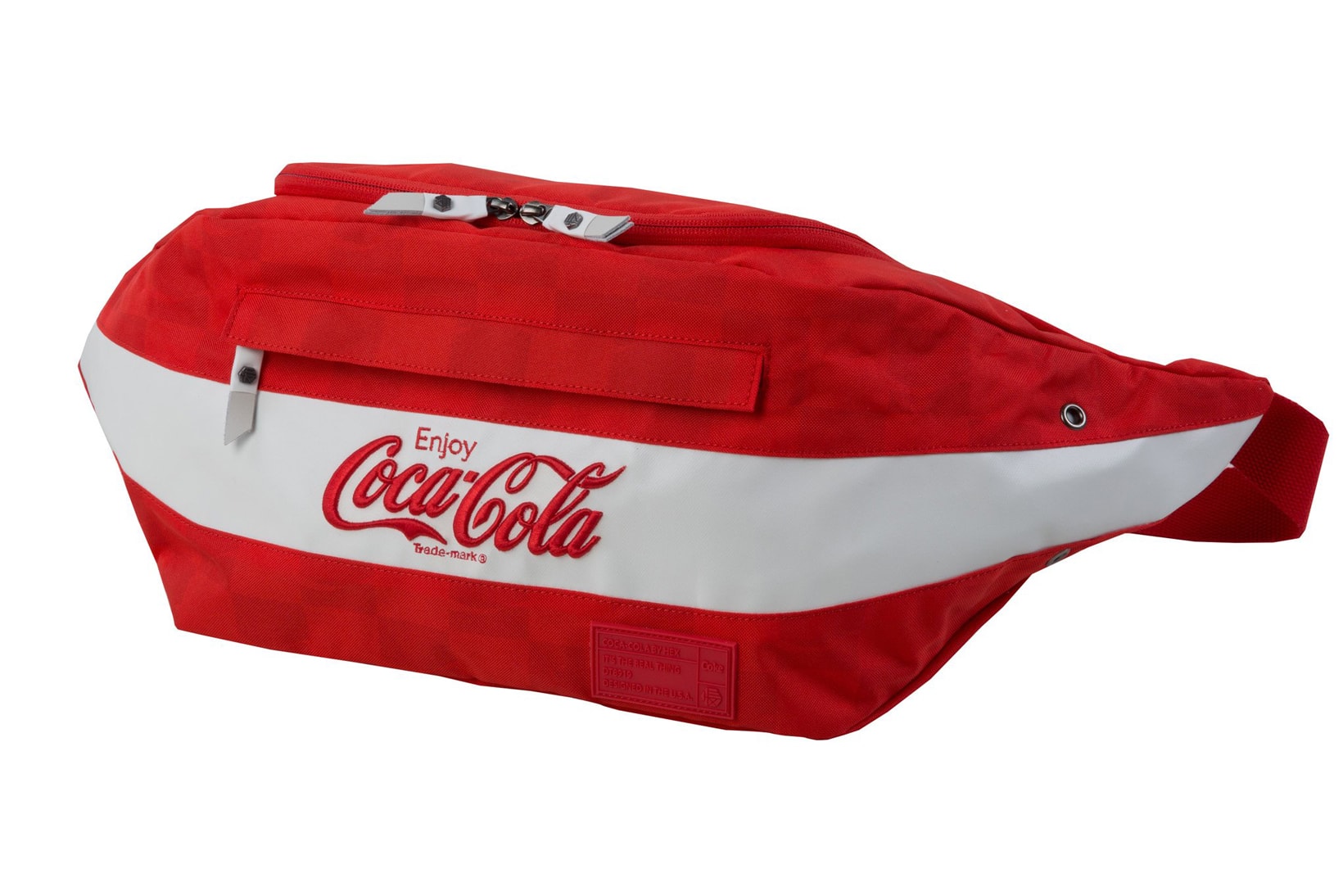 HEX & Coca-Cola Launch Sneaker Bag Collection limited edition holiday gift guide backpack duffle overnight bag fanny pack sling waist bag bum bag