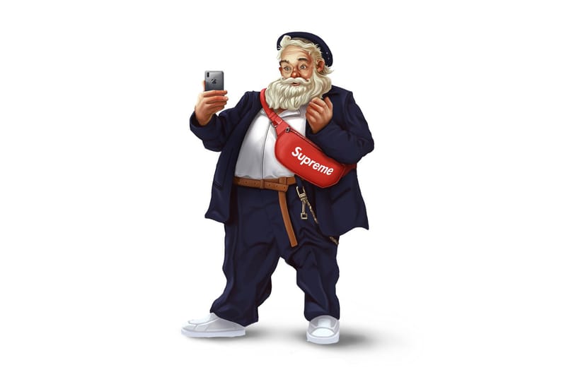 Artist Leland Foster Creates High Fashion Santa Illustrations