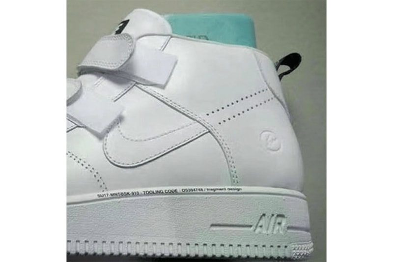 Hiroshi Fujiwara Nike Air Force 1 Fragment Design Strap White Hightops