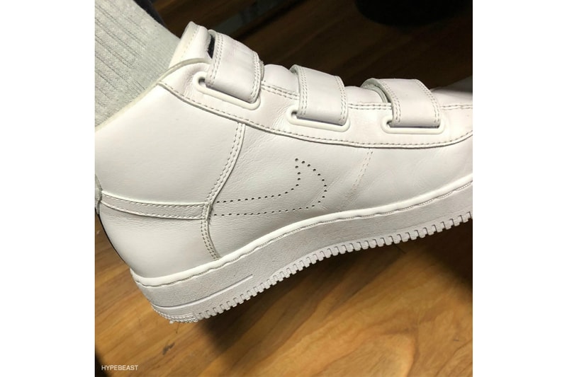 Hiroshi Fujiwara Nike Air Force 1 Fragment Design Strap White Hightops