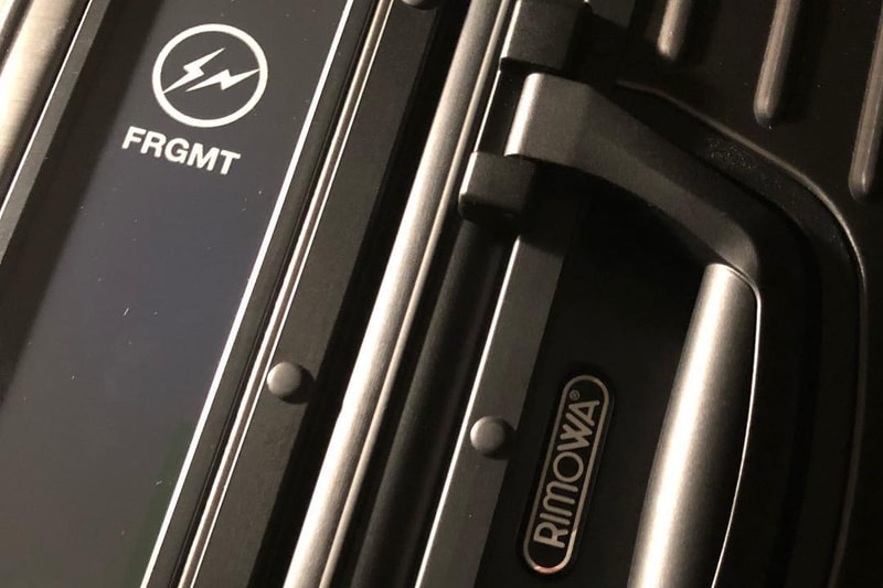 Hiroshi Fujiwara fragment design RIMOWA Collaboration Black Suitcase Luggage