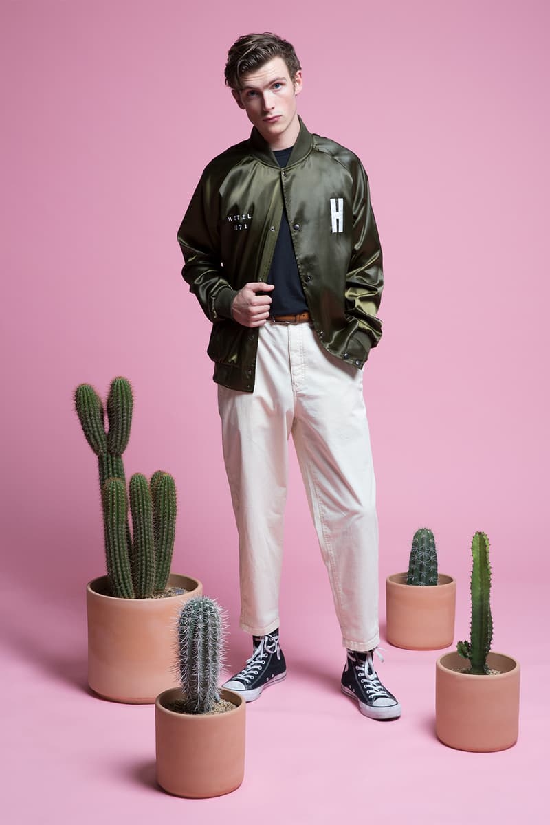 HOTEL 1171 2017 Holiday Collection Lookbook Limited Edition Satin Stadium Jackets French Terry Sweat suit pants hoodie logo branding California