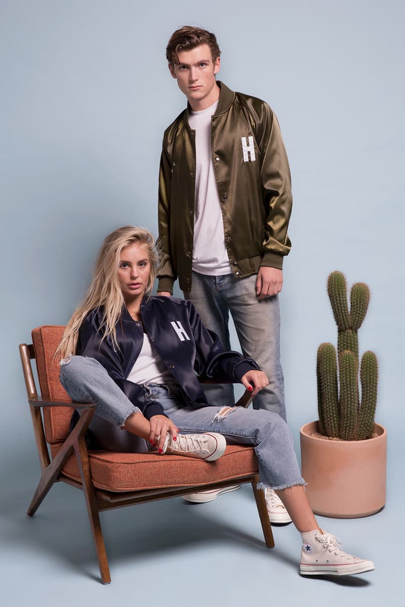 HOTEL 1171 2017 Holiday Collection Lookbook Limited Edition Satin Stadium Jackets French Terry Sweat suit pants hoodie logo branding California