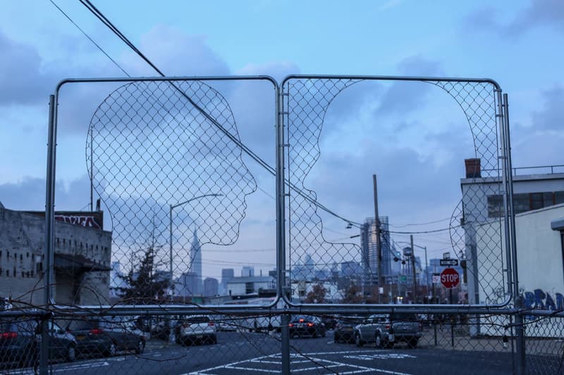 Icy and Sot Fence And Border Interventions Art Refugee Crisis fence art sculpture brooklyn new york icy and sot snow border control intervention political