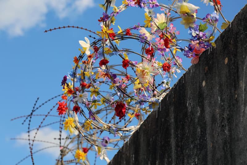 Icy and Sot Fence And Border Interventions Art Refugee Crisis fence art sculpture brooklyn new york icy and sot snow border control intervention political