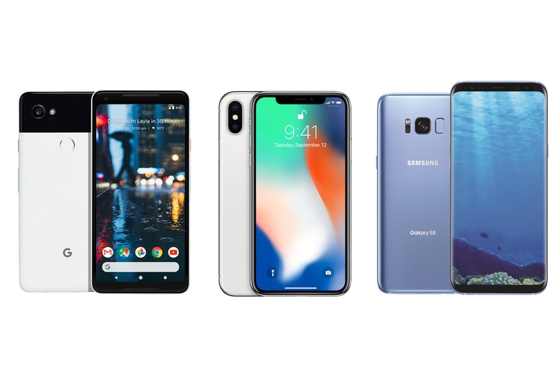 Apple LG Samsung iPhone X Samsung Galaxy S8 Essential Phone Smartphones Android LTE Axion M Foldable Nextbit Robin 5G Network Xperia Ear Future 2018 2019 2020 Watch Patent