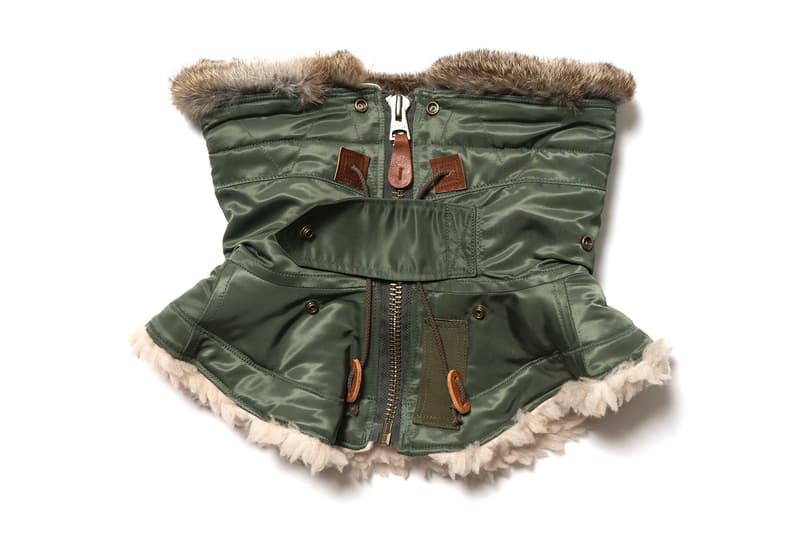 KAPITAL Air Force Twill N 3B Military Snood Green 2017 Fall Winter December Release Date Info HAVEN