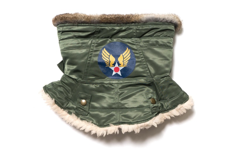 KAPITAL Air Force Twill N 3B Military Snood Green 2017 Fall Winter December Release Date Info HAVEN