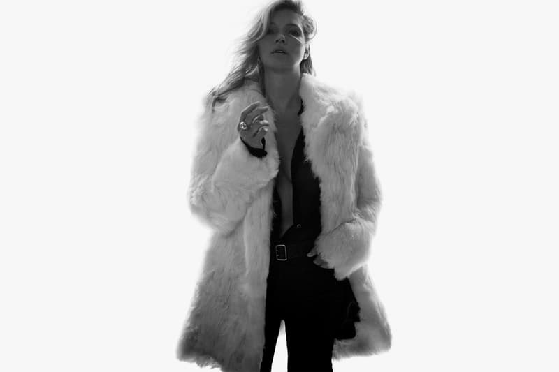 Kate Moss Saint Laurent Spring 2018 Campaign YSL Anthony Vaccarello