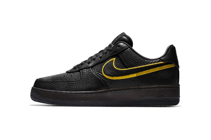 Kobe Bryant Nike Black Mamba Air Force 1 Low T Shirts Black Los Angeles Lakers LA 2017 December 18 Release Date Info Sneakers Shoes Footwear Jersey Retirement Retired 8 24