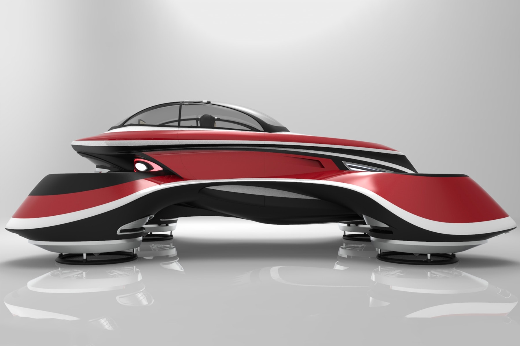 Lazzarini Design Studio Hover Coupé Flying Car design concept