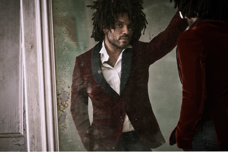 Lenny Kravitz MR PORTER Editorial guitar sunglgasses saint laurent hadier ackermann