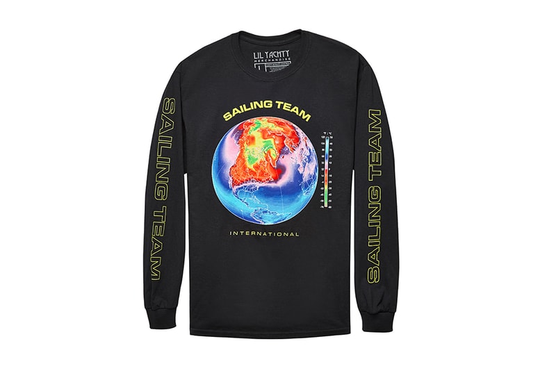Lil Yachty PacSun Sailing Team Capsule collection hoodies long sleeve t shirts tees dad hats