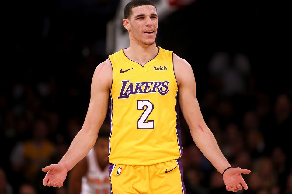 LOOK: Lonzo Ball helps reveal Lakers' new Nike uniforms for 2017