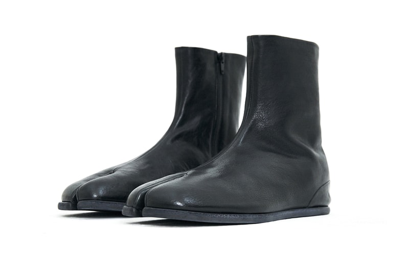 Maison Margiela Tabi Ankle Boot Spring Summer 2018 Black Leather