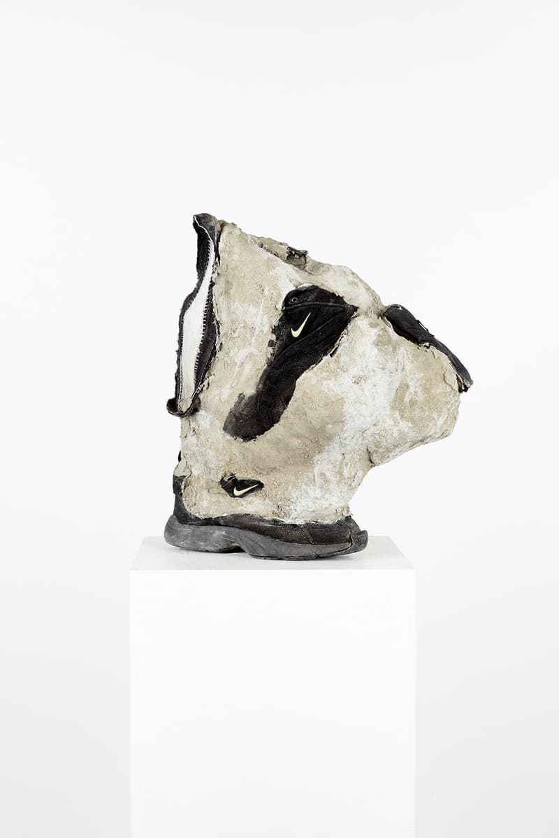 Mathilde Schöbiz Compresses Sneakers in Concrete CSM Central Saint Martins Design Art Artwork Sneakerhead Generation Street Wear Culture Streetwear Compression Sculpture