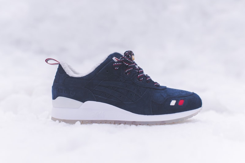 KITH x Moncler ASICS GEL Lyte III Red, Beige, Blue
